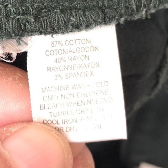 LOFT Womens Pants Size 26/2 Ankle Skinny Casual Classic Green Travel Low Rise - Picture 8 of 11